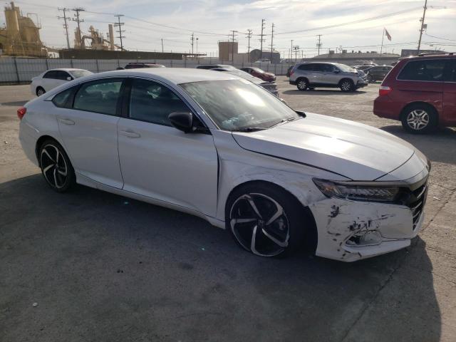 1HGCV1F30NA124326 - 2022 HONDA ACCORD SPORT WHITE photo 4