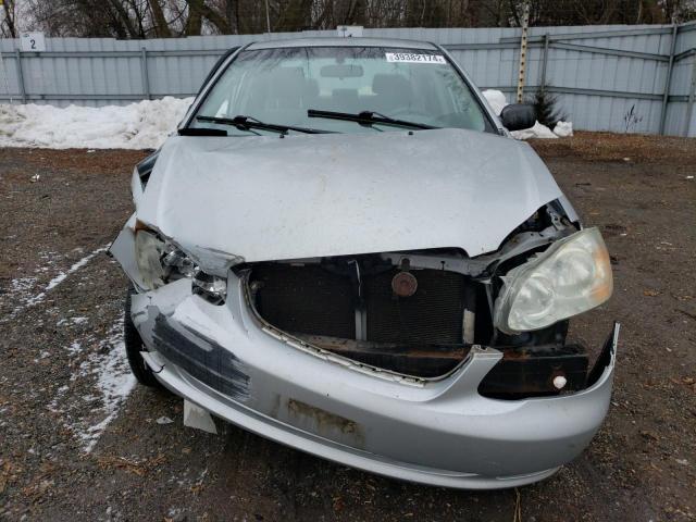 2T1BR32E85C902613 - 2005 TOYOTA COROLLA CE SILVER photo 5