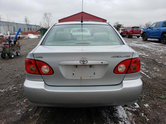 2T1BR32E85C902613 - 2005 TOYOTA COROLLA CE SILVER photo 6