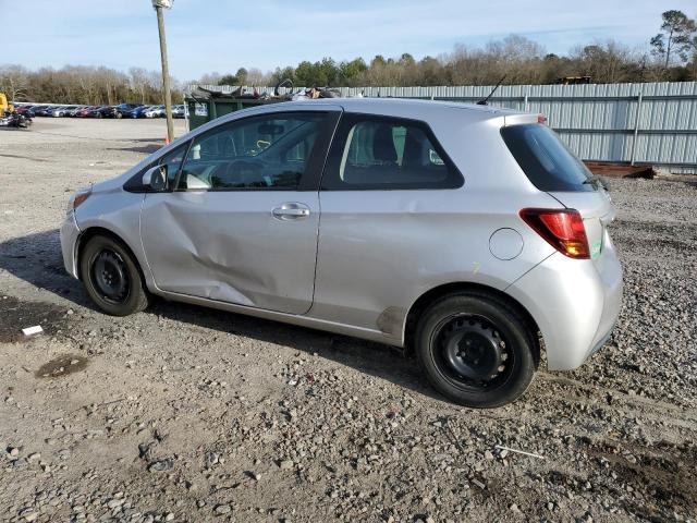 VNKJTUD32FA029856 - 2015 TOYOTA YARIS SILVER photo 2