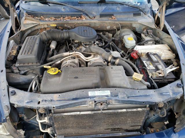 1B4HS28Z31F624267 - 2001 DODGE DURANGO BLUE photo 12