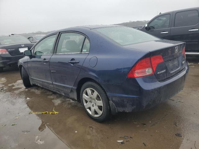 1HGFA16597L010665 - 2007 HONDA CIVIC LX BLUE photo 2