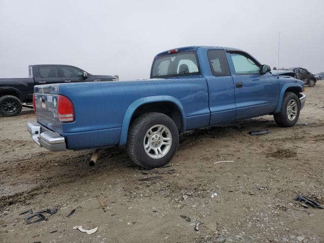 1D7GL42K44S548210 - 2004 DODGE DAKOTA SLT BLUE photo 3