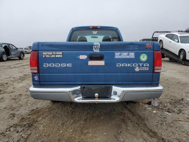 1D7GL42K44S548210 - 2004 DODGE DAKOTA SLT BLUE photo 6