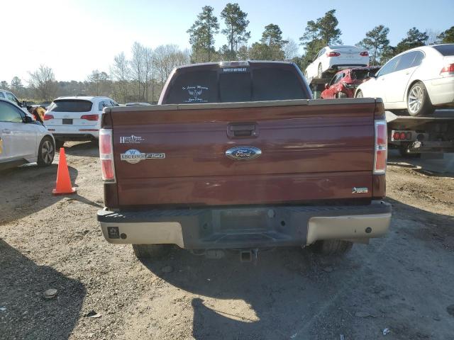 1FTFW1EV1AKA19181 - 2010 FORD F150 SUPER BURGUNDY photo 6