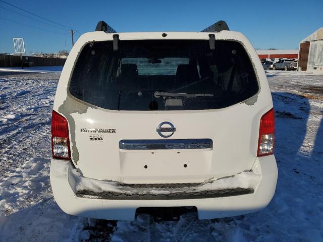 5N1AR18B08C625493 - 2008 NISSAN PATHFINDER S WHITE photo 6