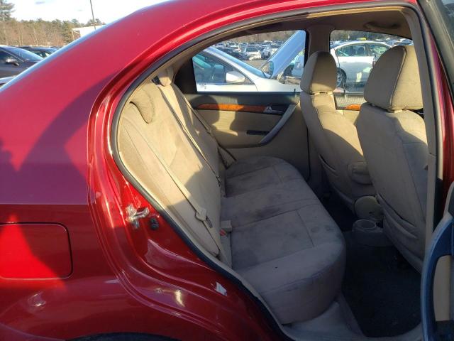 KL1TD5DE2BB216371 - 2011 CHEVROLET AVEO LS 红色 照片 10