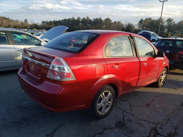 KL1TD5DE2BB216371 - 2011 CHEVROLET AVEO LS RED photo 3