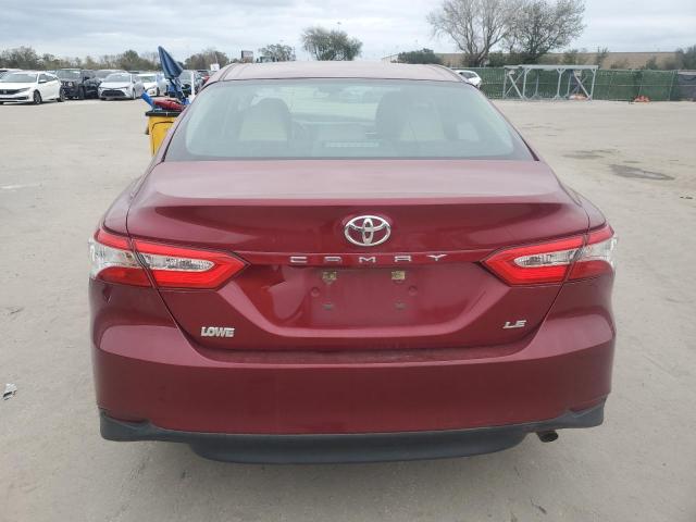 4T1B11HK4JU512870 - 2018 TOYOTA CAMRY L RED photo 6