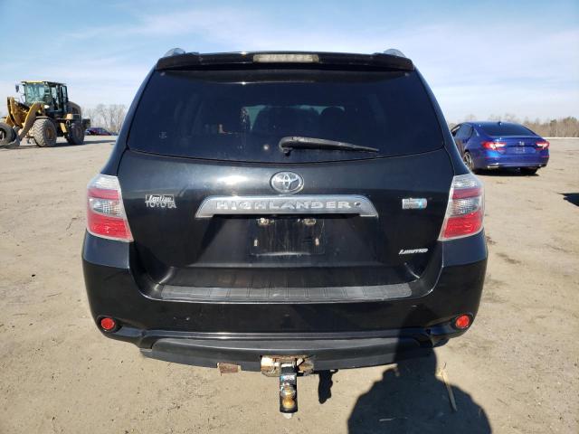 JTEEW44A692033547 - 2009 TOYOTA HIGHLANDER HYBRID LIMITED BLACK photo 6