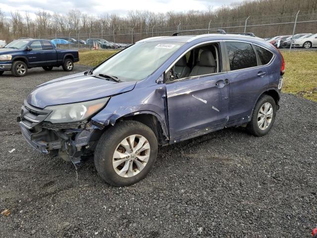 2HKRM4H76DH659472 - 2013 HONDA CR-V EXL BLUE photo 1