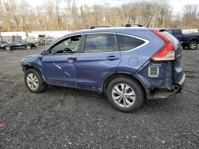 2HKRM4H76DH659472 - 2013 HONDA CR-V EXL BLUE photo 2