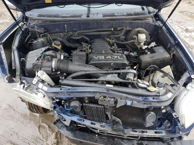 5TBRT34195S468857 - 2005 TOYOTA TUNDRA ACCESS CAB SR5 BLUE photo 11