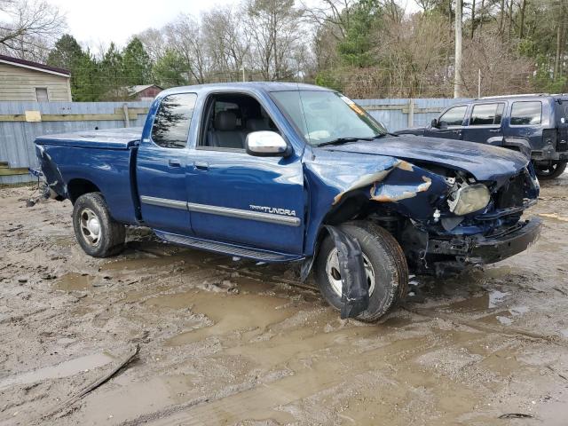 5TBRT34195S468857 - 2005 TOYOTA TUNDRA ACCESS CAB SR5 BLUE photo 4