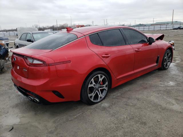 KNAE55LC0J6019363 - 2018 KIA STINGER GT2 RED photo 3