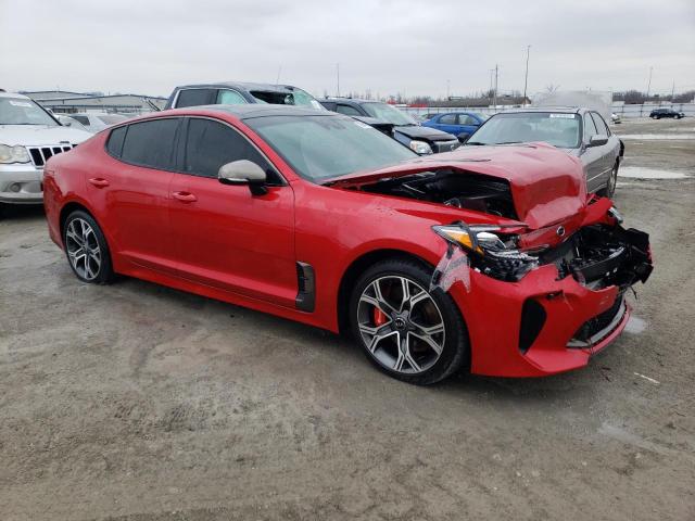 KNAE55LC0J6019363 - 2018 KIA STINGER GT2 RED photo 4