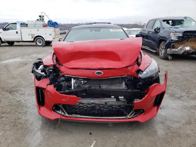 KNAE55LC0J6019363 - 2018 KIA STINGER GT2 RED photo 5