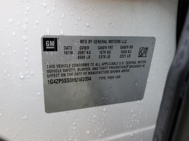 1G4ZP5SS0HU162094 - 2017 BUICK LACROSSE ESSENCE თეთრი ფოტო 12