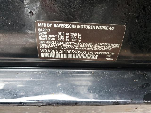 WBA3B5C51DF598563 - 2013 BMW 328 XI SULEV BLACK photo 12