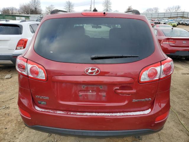 5XYZG3AB8BG066023 - 2011 HYUNDAI SANTA FE GLS RED photo 6