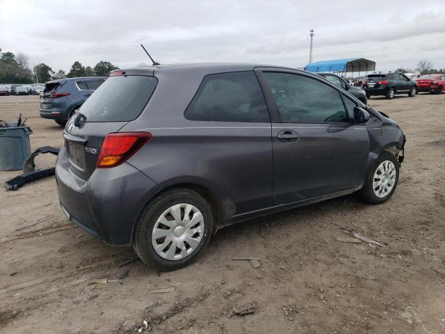 VNKJTUD34FA022519 - 2015 TOYOTA YARIS GRAY photo 3