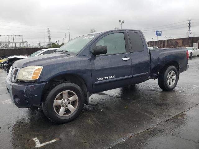 1N6AA06A07N218189 - 2007 NISSAN TITAN XE BLUE photo 1