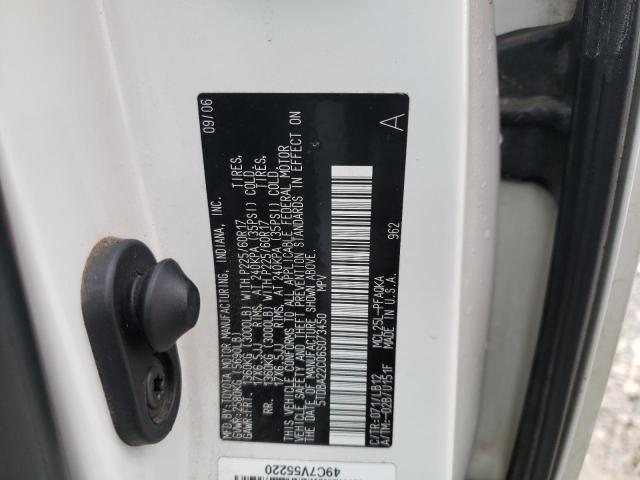 5TDBA22C06S073450 - 2006 TOYOTA SIENNA XLE WHITE photo 13