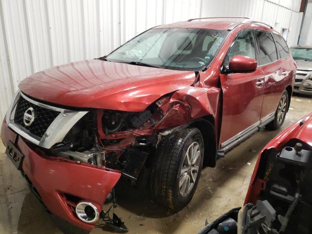 5N1AR2MM2DC666926 - 2013 NISSAN PATHFINDER S RED photo 1