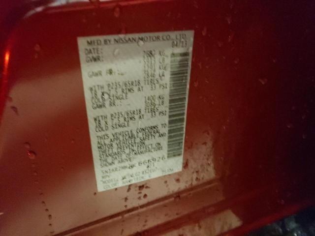 5N1AR2MM2DC666926 - 2013 NISSAN PATHFINDER S RED photo 13