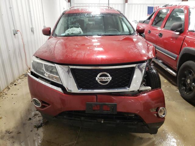 5N1AR2MM2DC666926 - 2013 NISSAN PATHFINDER S RED photo 5