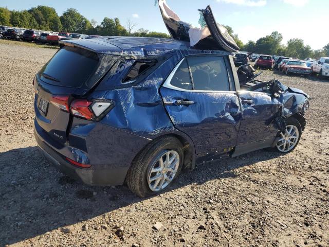 3GNAXUEV0NL304555 - 2022 CHEVROLET EQUINOX LT BLUE photo 3