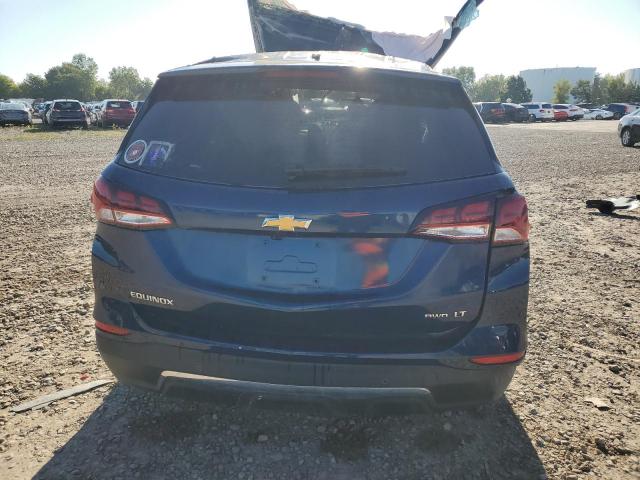 3GNAXUEV0NL304555 - 2022 CHEVROLET EQUINOX LT BLUE photo 6