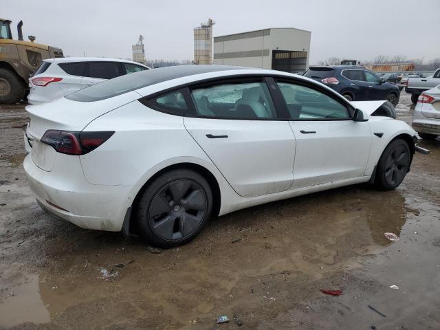 5YJ3E1EA8MF057432 - 2021 TESLA MODEL 3 WHITE photo 3