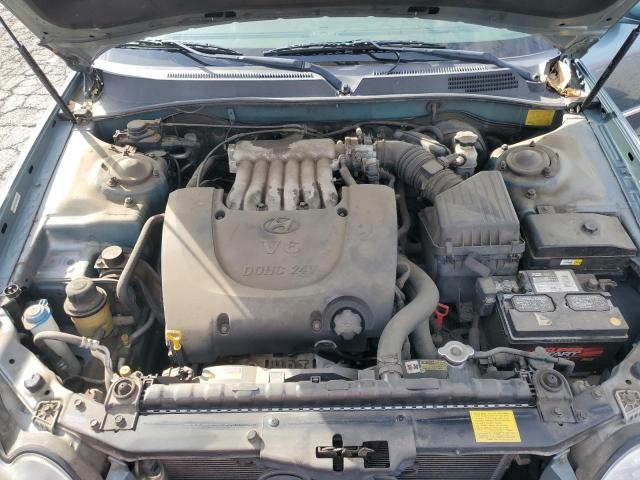 KMHWF35H04A985288 - 2004 HYUNDAI SONATA GLS GREEN photo 11