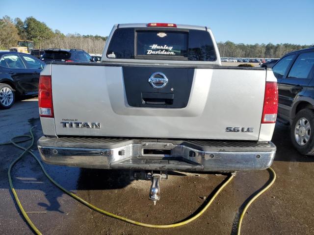 1N6AA07D49N303919 - 2009 NISSAN TITAN XE SILVER photo 6