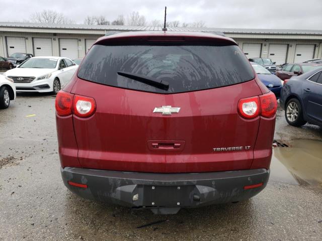 1GNKRGED1BJ226586 - 2011 CHEVROLET TRAVERSE LT BURGUNDY photo 6