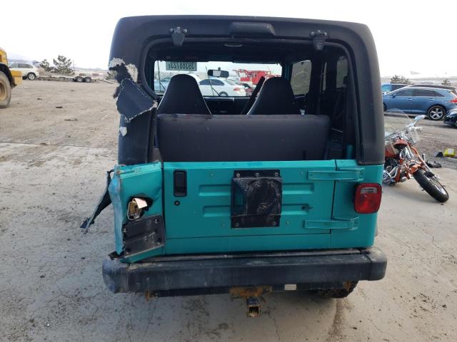 1J4FY19S5VP516554 - 1997 JEEP WRANGLER / SPORT TURQUOISE photo 6