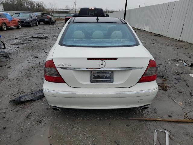 WDBUF72X48B203961 - 2008 MERCEDES-BENZ E 550 WHITE photo 6