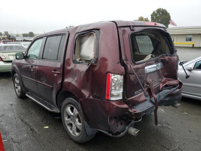 5FNYF3H42FB008623 - 2015 HONDA PILOT EX MAROON photo 2