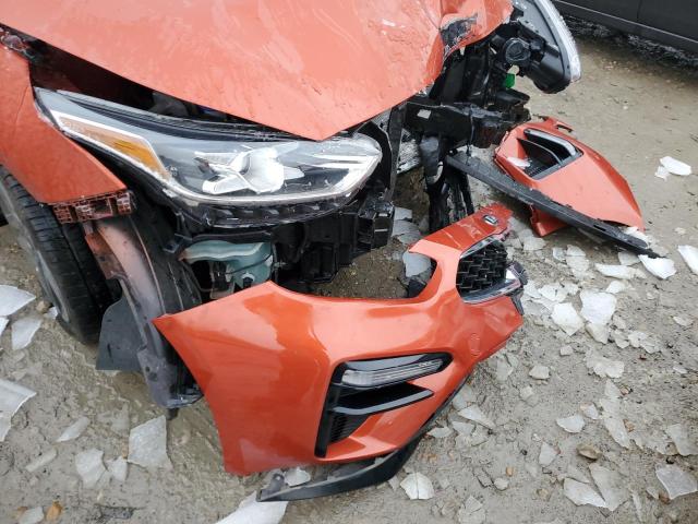 3KPF54AD1KE070833 - 2019 KIA FORTE EX ORANGE photo 12