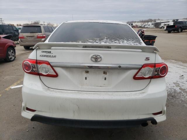 5YFBU4EEXDP177501 - 2013 TOYOTA COROLLA BASE WHITE photo 6