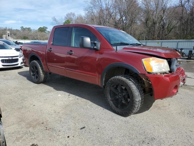 1N6BA0EC7DN301105 - 2013 NISSAN TITAN S BURGUNDY photo 4