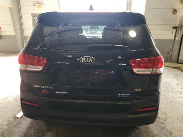 5XYPGDA35GG073945 - 2016 KIA SORENTO LX BLACK photo 6