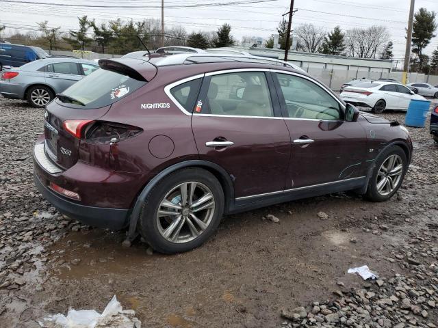 JN1BJ0HR8EM190142 - 2014 INFINITI QX50 MAROON photo 3