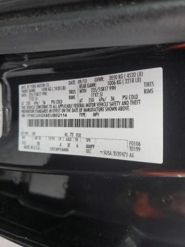 1FMCU0GX8EUB02114 - 2014 FORD ESCAPE SE BLACK photo 13