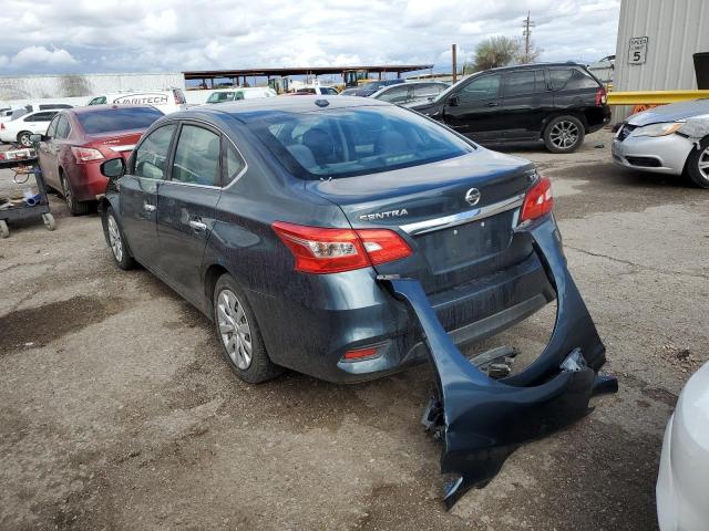 3N1AB7AP5GL666287 - 2016 NISSAN SENTRA S BLUE photo 2