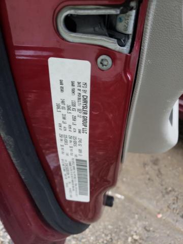 2C4RC1BG6DR519984 - 2013 CHRYSLER TOWN & COU TOURING ბურგუნდია ფოტო 13