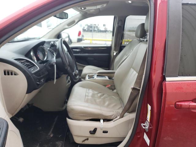 2C4RC1BG6DR519984 - 2013 CHRYSLER TOWN & COU TOURING ბურგუნდია ფოტო 7