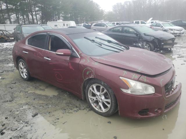 1N4AA5AP9DC847054 - 2013 NISSAN MAXIMA S RED photo 4