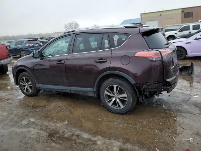 2T3RFREV3GW431615 - 2016 TOYOTA RAV4 XLE PURPLE photo 2